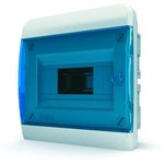 Щит встраиваемый 8 мод. IP41, прозрачная синяя дверца BVS 40-08-1 Tekfor