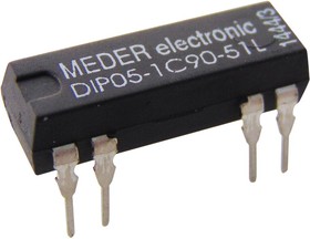 Фото 1/2 DIP05-1C90-51L, Reed Relays 1 Form C 5 V Molded DIP