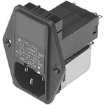 03SB4, AC Power Entry Modules IEC Filter, Compact, 115/250VAC, 3A ...