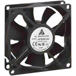 AFB0805H, DC Fans DC Tubeaxial Fan, 80x25.4mm, 5VDC, Ball Bearing, Lead Wires