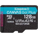 Карта памяти microSDXC UHS-I U3 Kingston Canvas Go! Plus 128 ГБ, 170 МБ/с ...