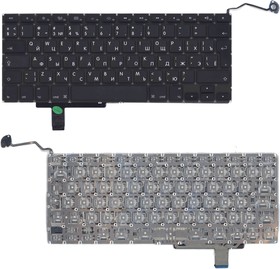 Клавиатура для ноутбука Macbook A1297 черная, большой Enter