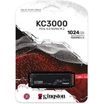 SSD M.2 Kingston 1.0Tb KC3000 Series  SKC3000S/1024G  (PCI-E 4.0 x4 ...