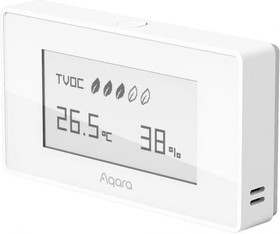 Фото 1/5 AQARA Монитор качества воздуха/Протокол связи: Zigbee/питание CR2032/Температура/ Влажность/качество воздуха AAQS-S01