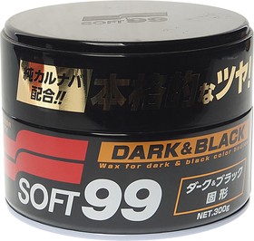 Фото 1/2 Полироль кузова защитная 300г для темных цветов Soft Wax SOFT99