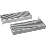 48499, Фильтр салона (К-кт 2 шт.) /угольный/, PEUGEOT 308 II 1,2-2,0/HDi 09/13-