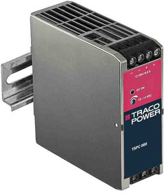 Фото 1/3 TSPC 080-124, TSPC Switched Mode DIN Rail Power Supply, 85 132V ac ac Input, 24V dc dc Output, 3.3A Output, 80W
