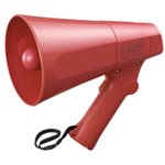 ER-520S, ER-520S Red 6 W Hand Grip Megaphone with Siren Alert