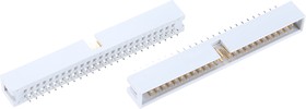 AWHW 50G-0202-T, AWHW Series Straight Through Hole PCB Header, 50 Contact(s), 2.54mm Pitch, 2 Row(s), Shrouded