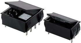 46300000, Battery Enclosures Battery compartments, black plastic, IP 40 / DIN EN 60529