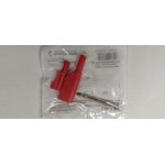 934099101, Red Male Banana Plug, 4 mm Connector, Screw Termination, 16A, 1000V ...
