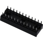 DILB24P-224TLF, DIP SOCKET, 24POS, 2ROW, 2.54MM