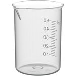 НФ-00041365, Мерный стакан с носиком Перинт ПП 50мл (12шт/уп) 50/42