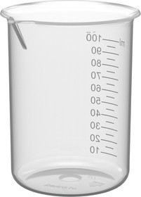 НФ-00041363, Мерный стакан с носиком Перинт ПП 100мл / 52 (12шт/уп)