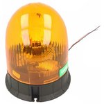 LBB755K, Сигнализатор: световой, мигалка вращающаяся, оранжевый, 12/24ВDC