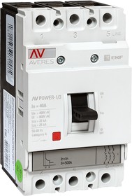 Фото 1/10 Выключатель автоматический 3п 40А 35кА AV POWER-1/3 TR AVERES EKF mccb-13-40-TR-av