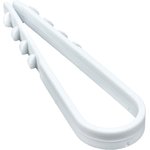 plc-ncc-5x10w, Дюбель-хомут для круглого кабеля 5-10мм нейлон белый Simple (100шт)