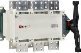Фото 1/10 Рубильник-переключатель 3п 1250А с рукояткой управления для прямой установки PowerSwitch PROxima EKF pscs-1250-3