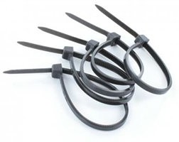 Фото 1/4 Хомут кабельный 3,5х300, черный (100 шт) (45300BL)