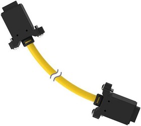 DELS-111E, Sensor Cables / Actuator Cables Cordset LS-Custom to LS-Custom Double Ended; 12-pin Straight Female; 12-pin Straight Female Conne