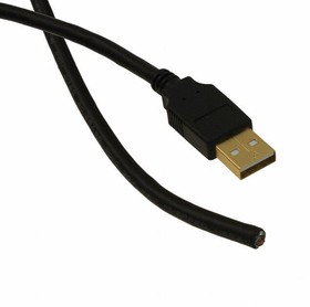 3021029-16, USB Cables / IEEE 1394 Cables A-BLUNT 20 AWG 16' USB 2.0