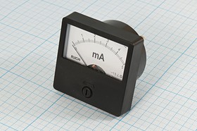 Головка измерительная Амперметр, размер 60x60 мм, 5мА, марка CG-60, точность 1.5