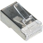 Gembird коннектор кат 5, экранированный RJ45 FTP8P8C(100 шт. в уп.)