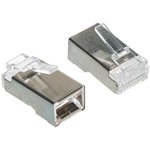 Gembird коннектор кат 5, экранированный RJ45 FTP8P8C(100 шт. в уп.)