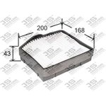 Фильтр салона JS Asakashi AC9303 HY Hi-Starex D4BF 00-08, D4CB 03-08, D4BH 01-08