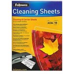 FS-53206, Fellowes® Чистящий лист для ламинатора, абсорбирует остатки клея ...