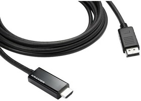 Кабель DisplayPort (M) - HDMI (M), 3м, Kramer C-DPM/HM/UHD-10