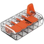 Terminal WAGO 221-415 (5X4.0mm2 with lever) pack. (25pcs)