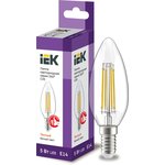 LLF-C35-5-230-30-E14-CL, Лампа LED C35 свеча прозр. 5Вт 230В 3000К E14 серия 360° IEK