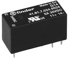 Фото 1/10 41.81.7.024.9024, Реле твердотельное (= 24В DC) выходная цепь 1НО 5А, 1,5-35В DC