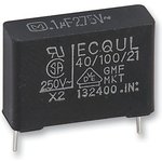 ECQ-UAAF104TA, Safety Capacitors 275VAC 0.1uF 10% LD Cut 4.0 AEC-Q200