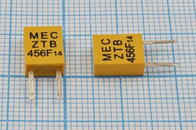 Кварцевый резонатор 456 кГц, корпус C07x4x09P2, марка ZTB456F14P2, 2P-2 [19,0]