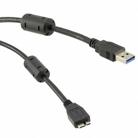 103-1092-BL-F0050, Cable Assembly USB 0.5m USB 3.0 Type A to Micro USB 3.0 Type B 9 to 10 POS M-M 28AWG