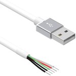 10-02353, Cable Assembly USB 2m USB Type A 4 POS PL 26-28AWG