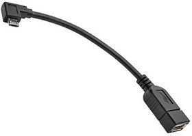 U052-06N-RA, USB Cables / IEEE 1394 Cables 6" Micro USB-B-USB OTGCable R/A WH M/F