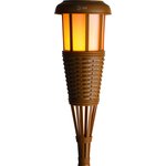 Светильник уличный ЭРА ERASF22-35 на солнечной батарее садовый Факел бамбук Б0053383