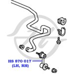 HS870017, Тяга стабилизатора передней подвески