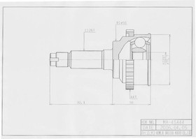 MA-045A44, external JOINT [ABS] 44z, MAZDA 323 98-04/Premacy 99-05