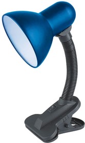 Электрическая настольная лампа прищепка EN-DL24С, синяя 366045