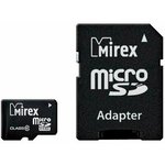 Флеш карта microSD 4GB Mirex Class 10 (SD адаптер)