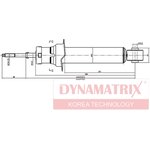DSA341325, Амортизатор подвески газ. NISSAN PRIMERA 02-,
