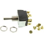 6GM5S-73, Toggle Switches 2-pole, (ON) - OFF - (ON), 10A/15A 250VAC/125VAC 3/4 ...