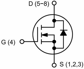 NTMFS4C55NT1G, Транзистор N-MOSFET 30В 78А 33Вт [SO-8-FL-5.8mm]