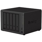 Synology DS1522+ Сетевое хранилище 5x2.5"/3.5" SATA, Ryzen R1600-2.6GHz, 8GB DDR4, 4x1 Гбит/с, 2xUSB