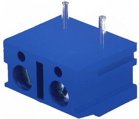 Фото 1/2 DG300R-7.5-02P-12-00A(H), (синий), Винтовой клеммный блок с защитой провода, 2 контакта. Серия DG300R-7.5