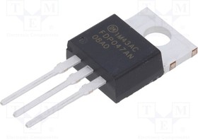 Фото 1/2 FDP047AN08A0, Транзистор: N-MOSFET; 75В; 80А; 310Вт; TO220